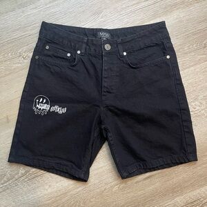 Boohoo MAN Black Denim Shorts Size 30